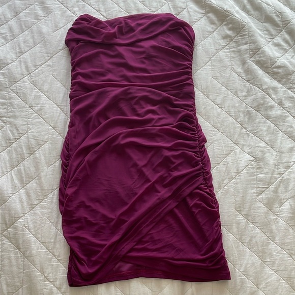 Bodycon Corset Tube Mini Mesh Dress, Size M - Picture 3 of 5